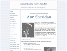 Tablet Screenshot of ann-sheridan.com